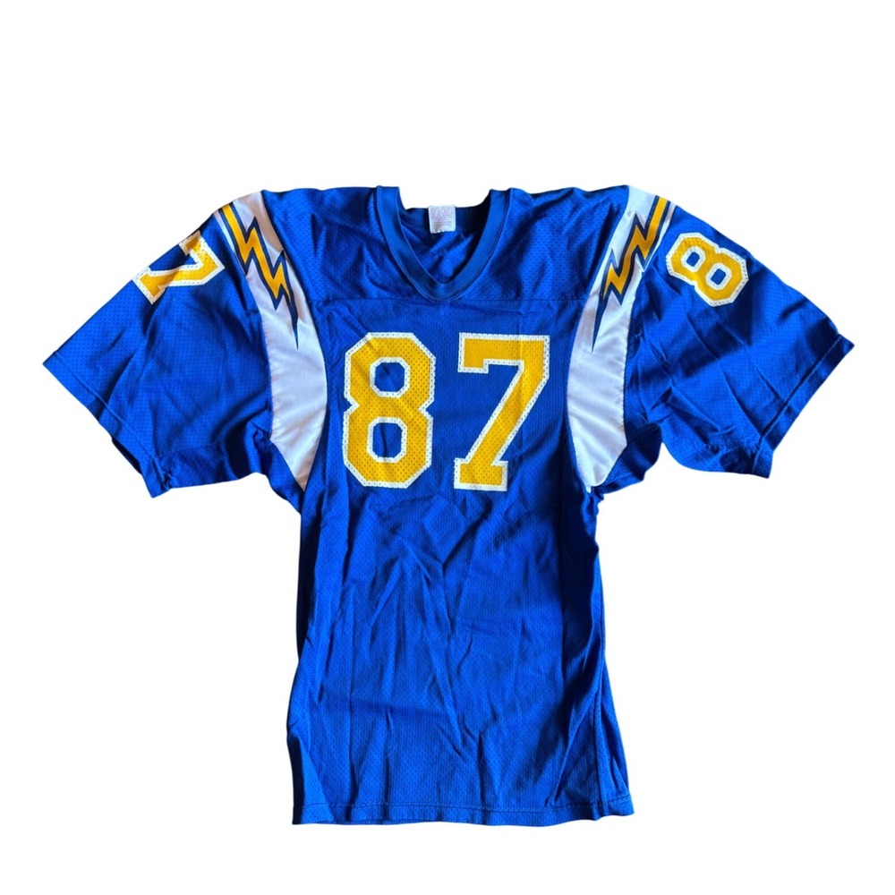Vintage 80's Rawlings San Diego Chargers NFL Jersey #87